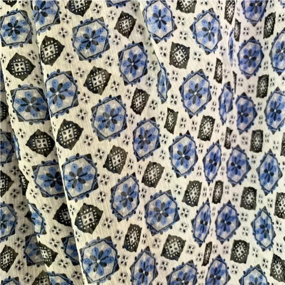 MISA Zonia Chiffon Mini Dress in Scorpio’s Tile Blue Size S NWT - Picture 11 of 14